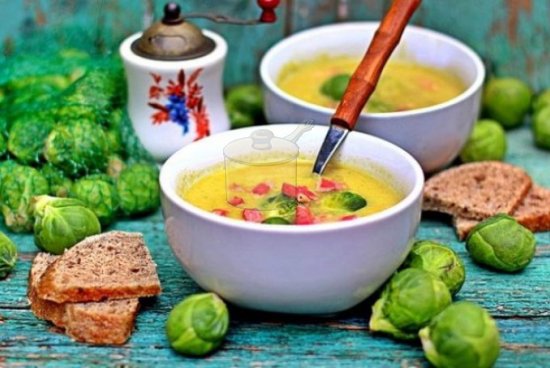 Brüksel Lahanası Çorbası