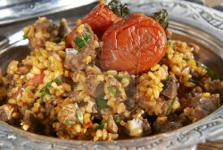 Kavurmalı Bulgur Pilavı