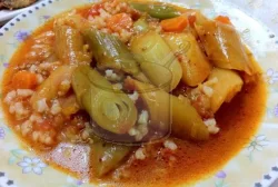 Fırında Zeytinyağlı Pırasa